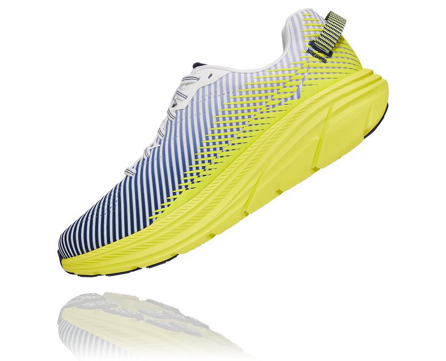 Hoka One One Løbesko Herre - Rincon 2 - Hvide/Blå - 903684KNB